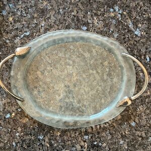 MICHAEL ARAM CONTEMPORARY TULIP FROSTED TRAY